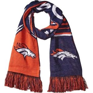 New NFL Reversible Stripe Scarf - Denver Broncos  MM2
